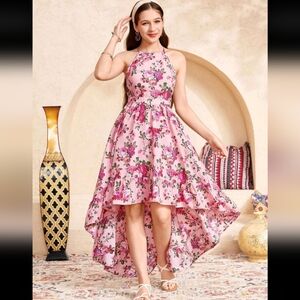 🚨 Women's Floral Pink Halter Dress Brand New  Restocked 🚨